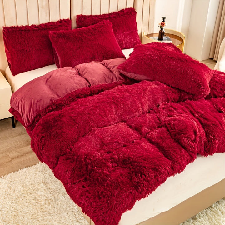 Luvikno | Ultra Soft Plush Duvet Cover Set with Zipper - Luksus & Komfort