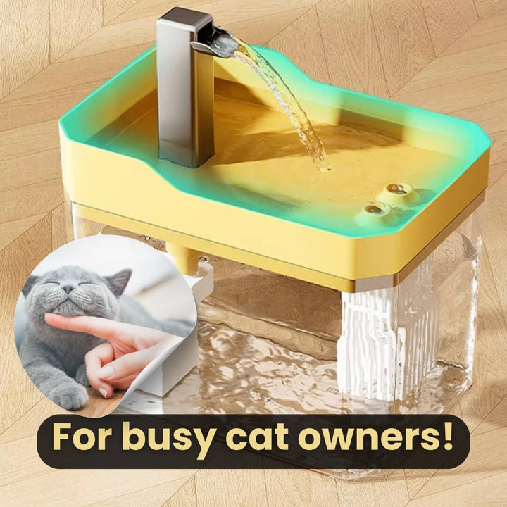 Katt Drikkefontene 360° Sensor 1,5 L Stille | Luvikno