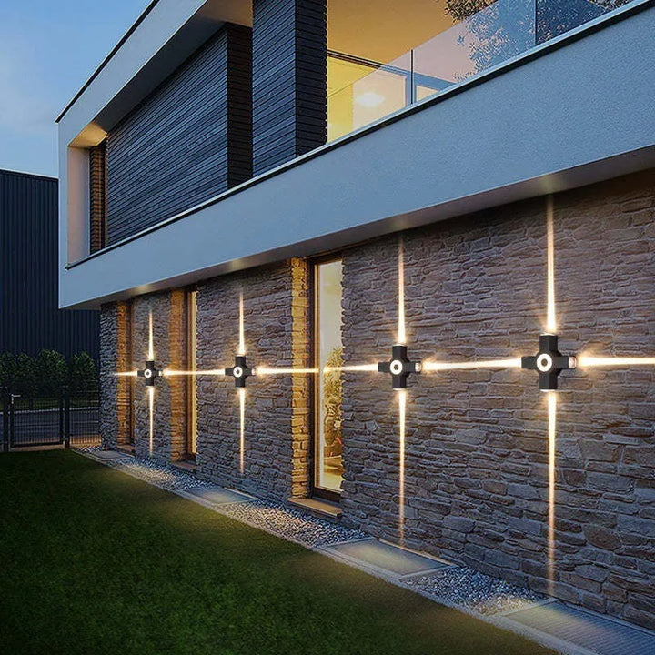 Vegglampe Moderne Akryl Utendørs LED-lampe Luvikno