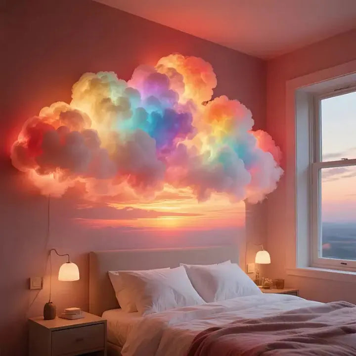 Luvikno | LED Cloud Magic Light — Fordyp deg i magisk ro og fortryllende øyeblikk av velvære