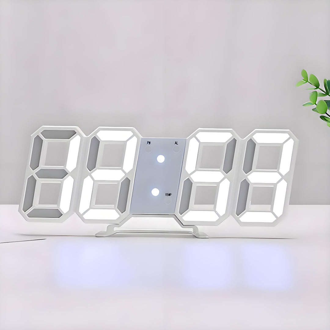 TimeSphere LED 3D Digital Klok med Kalender og Temp Display | Luvikno