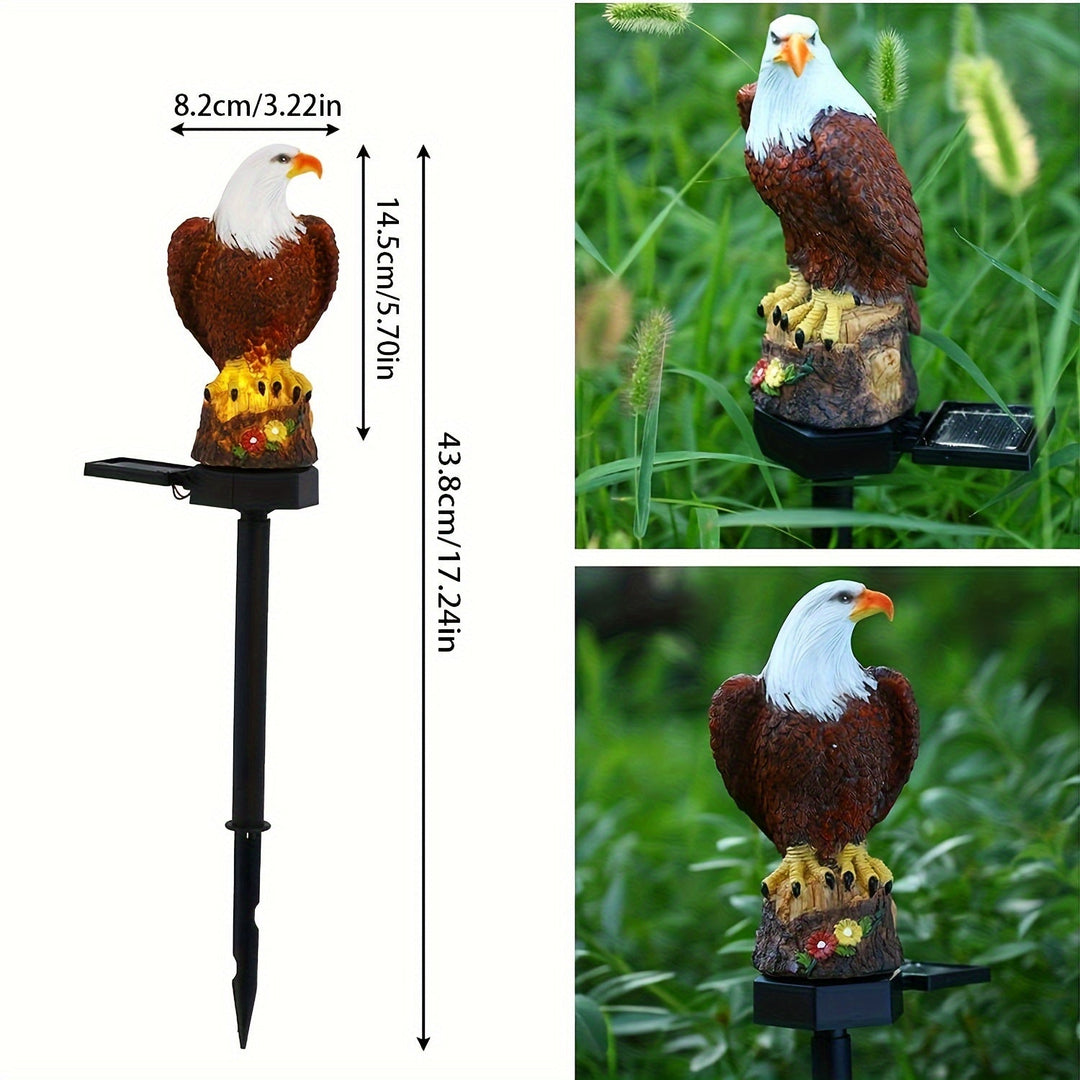 SolarGlow Eagle - Stilig Sollampe for Hagebelysning | Luvikno