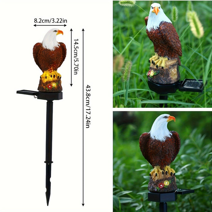 SolarGlow Eagle - Stilig Sollampe for Hagebelysning | Luvikno