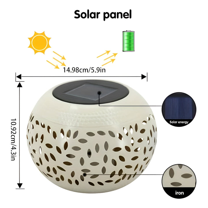 Luvikno | Elegant Solar Hagebelysning med Prikker - Atmosfærisk Utendørsbelysning