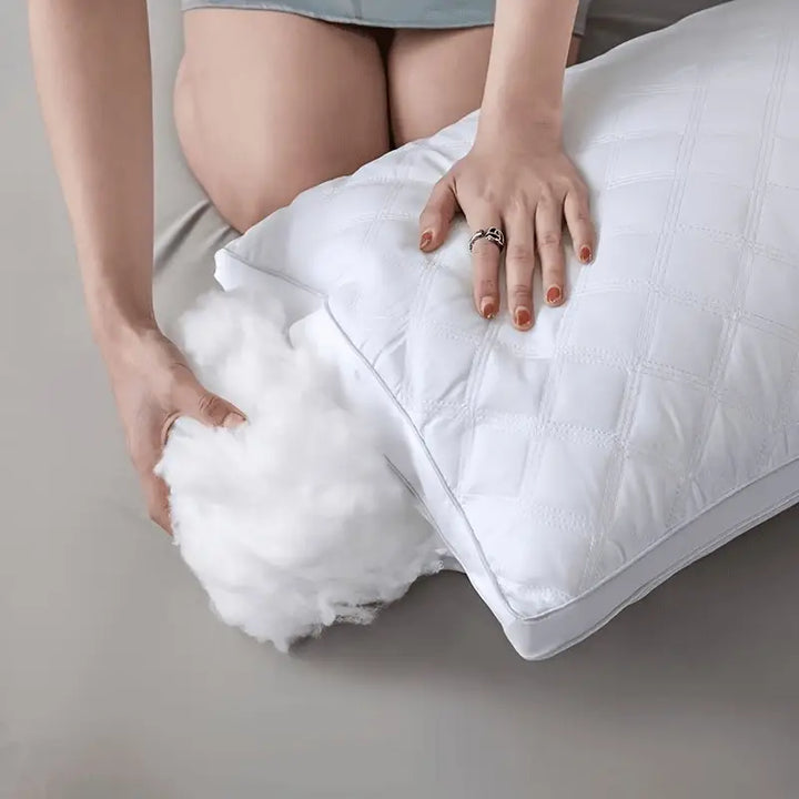 Luvikno | DreamRest - Sett med 2 Hypoallergeniske 3D Puter - Myk Nakke Støtte & Hotell Kvalitet Søvn