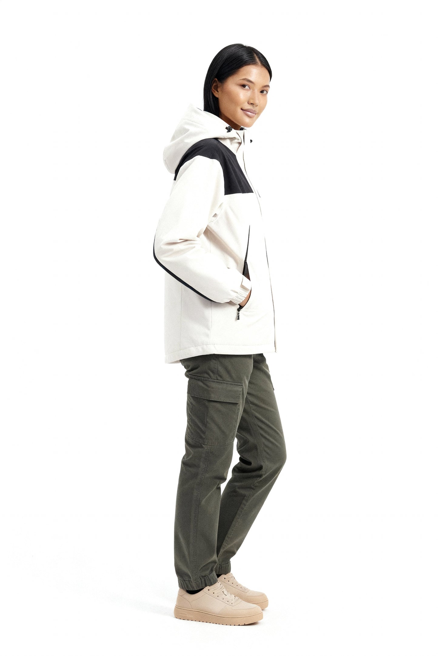 Luvik | 3-in-1 Fleece-talvitakki hupulla naisille