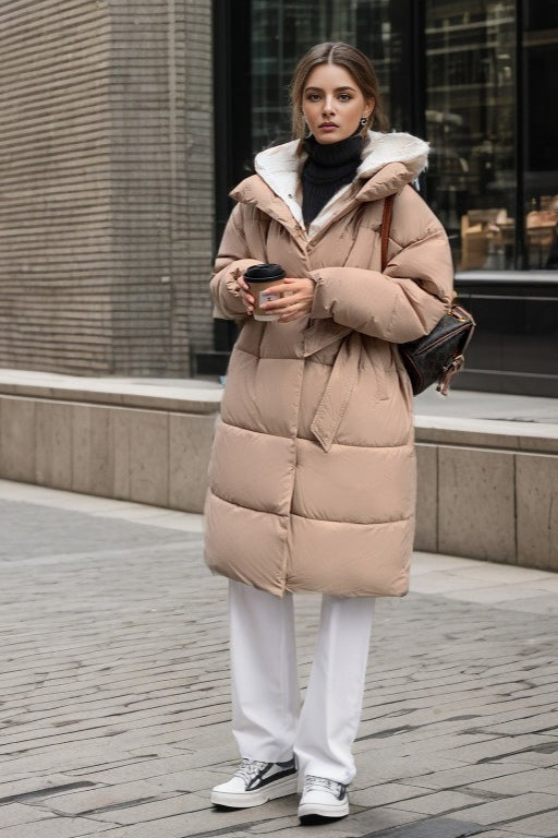 Luvik | Mid-lengde hettejakke puffer-jakke
