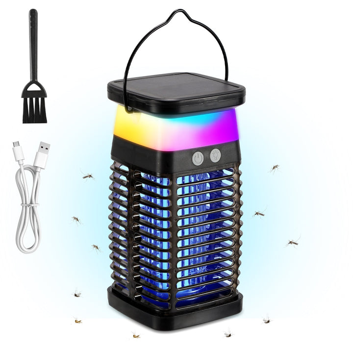 Solar Myggavstøtende Lampe UV Lys Mygg Lampe RGB | Luvikno