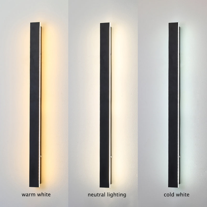 Zenith - Tight LED Vegglamper Svart Metall for Innendørs og Utendørs, Moderne Design for Hage og Hall | Luvikno