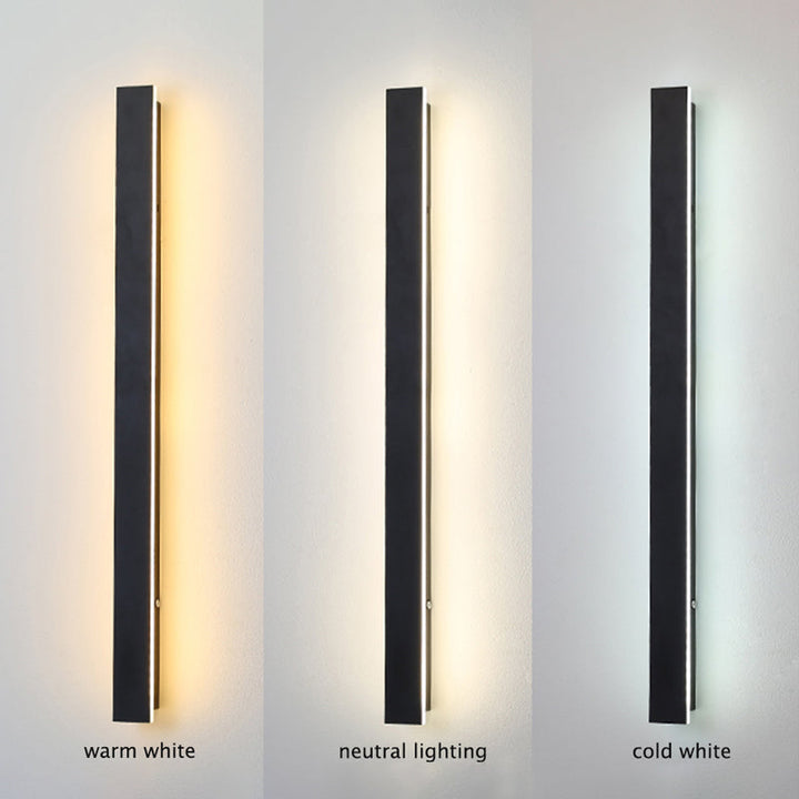 Zenith - Tight LED Vegglamper Svart Metall for Innendørs og Utendørs, Moderne Design for Hage og Hall | Luvikno