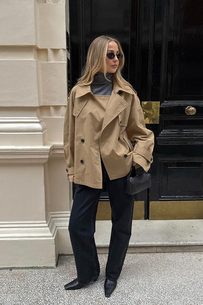 Luvik | Khaki Trench Krage Jakke