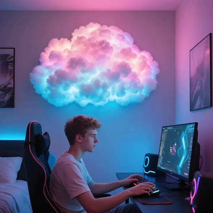 Luvikno | LED Cloud Magic Light — Fordyp deg i magisk ro og fortryllende øyeblikk av velvære