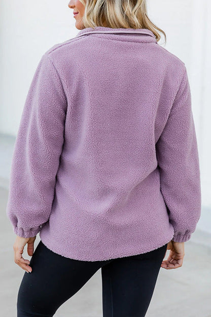 Luvik | Sherpa Kontrastikaitale Vetoketjullinen Taskutakki