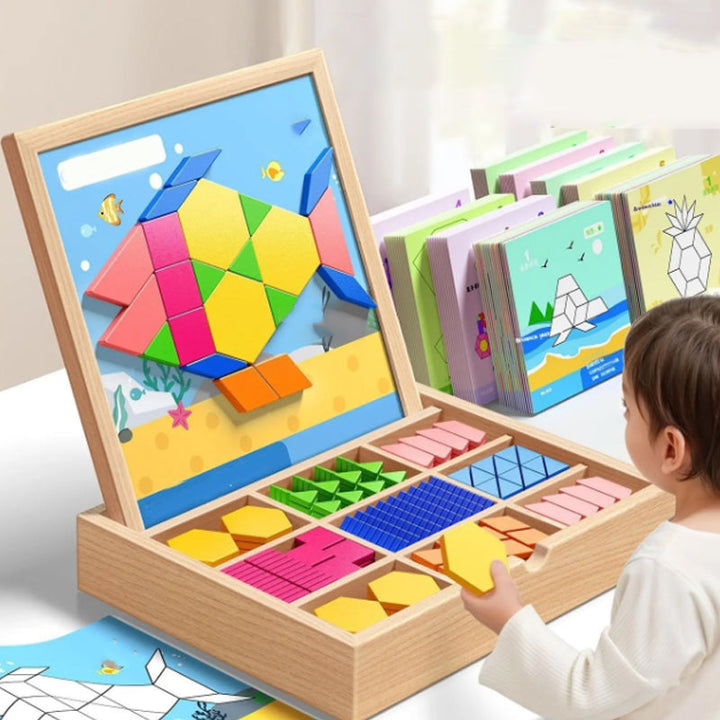 PlayMagix – Fremme kreativitet og kognitive ferdigheter med magnetiske trebyggesteiner Luvikno