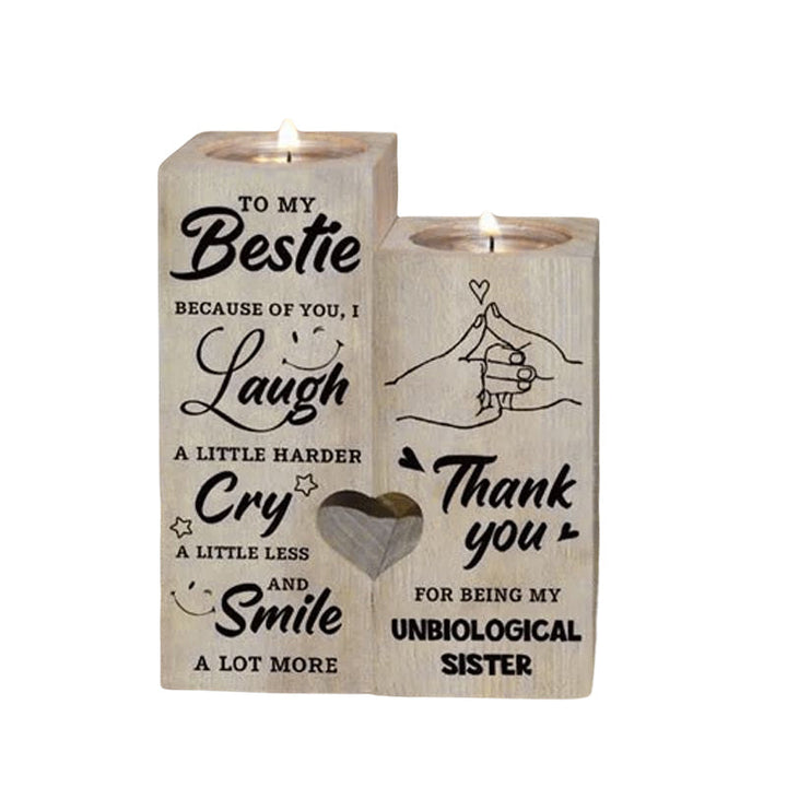 Smile A Lot More - Trelysestake med Stearinlys Gave til Dine Kjære | Luvikno