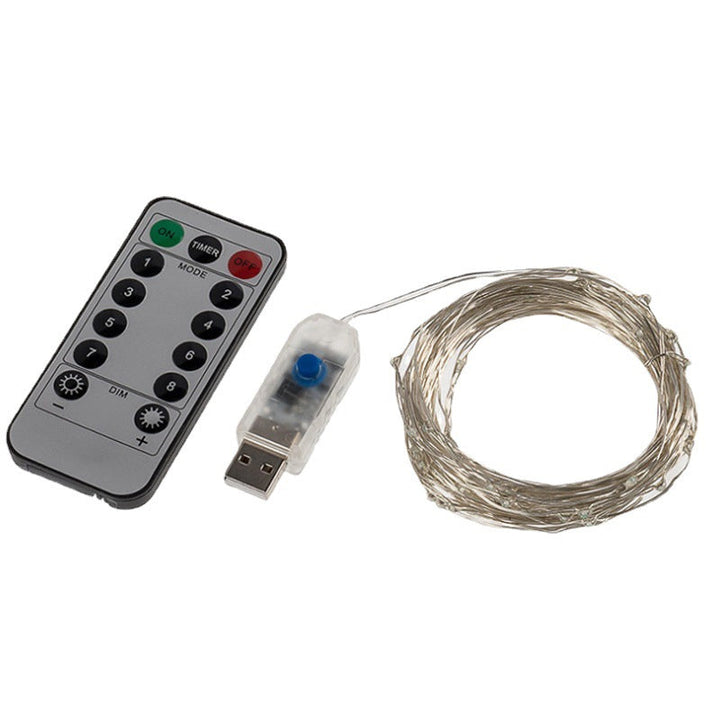 Dekorative USB Kobbertråd Lyslenker | Luvikno
