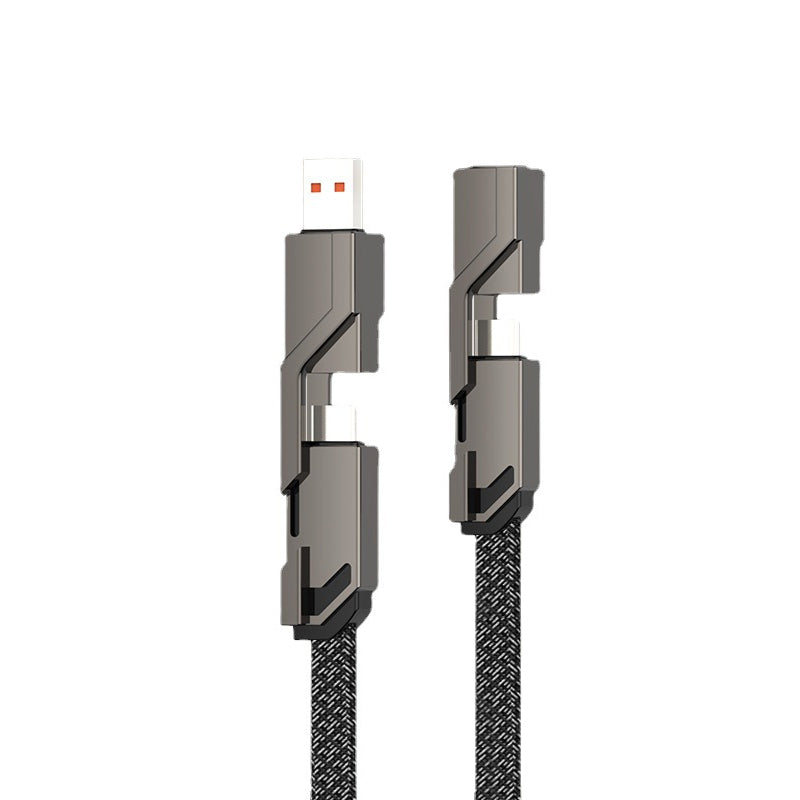 Luvikno | 4-i-1 flettet anti-floke ladekabel