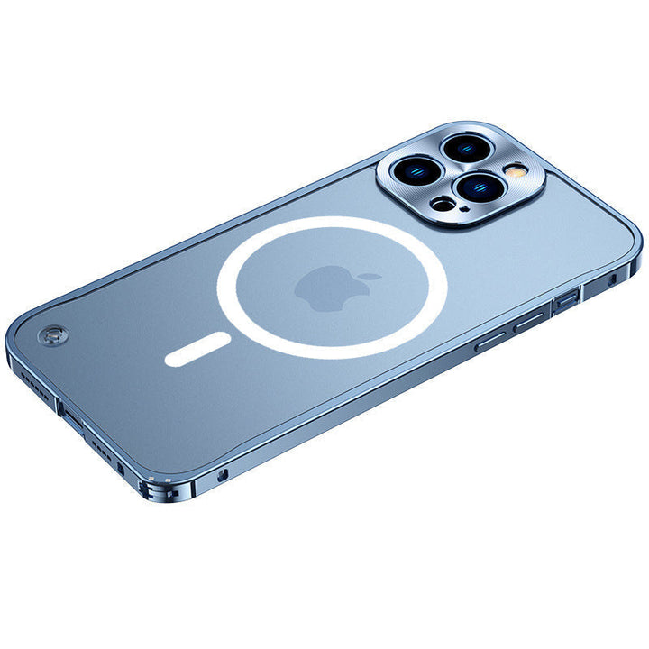 Magnetisk telefondeksel for iPhone med metallramme | luvikno
