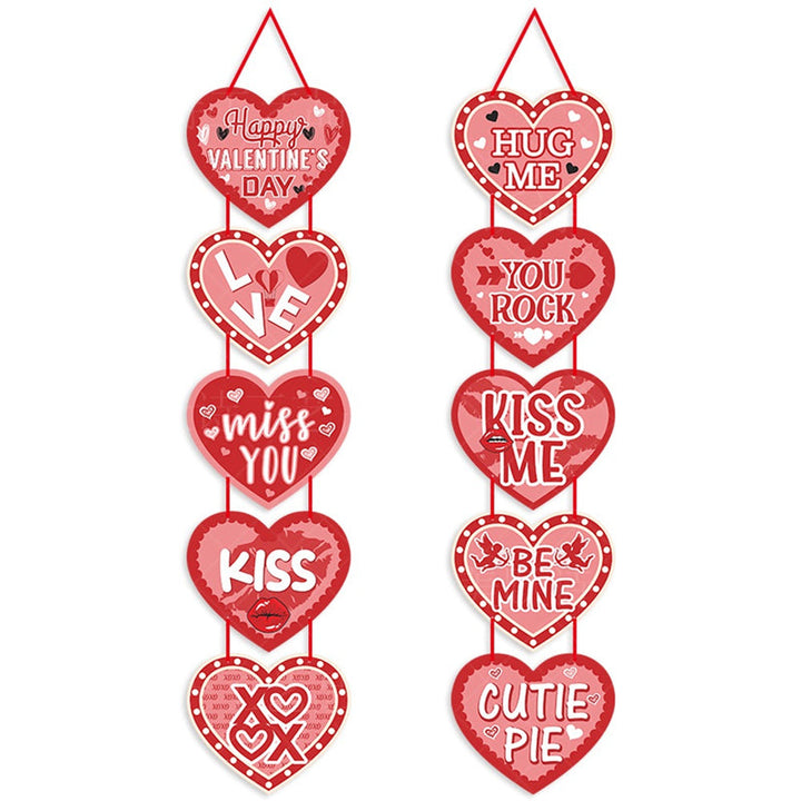 Glad Valentinsdag Festdekorasjonsbanner | Luvikno