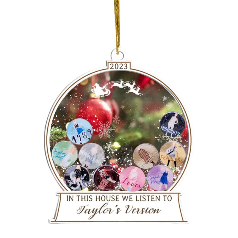 🎅I Dette Huset Lytter Vi Til Taylors Versjon Ornament | Luvikno
