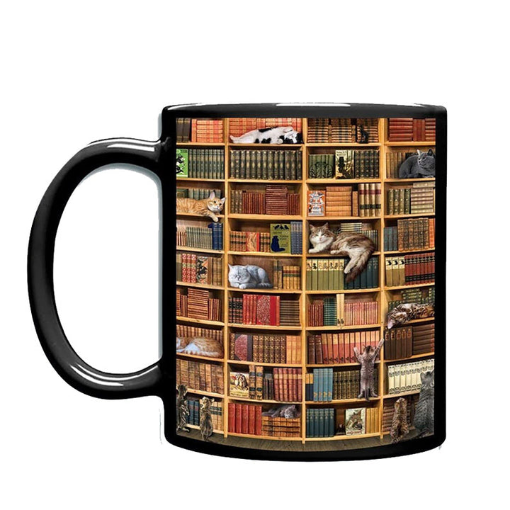 Kat Bok Elsker Keramisk Kaffe Krus | Luvikno