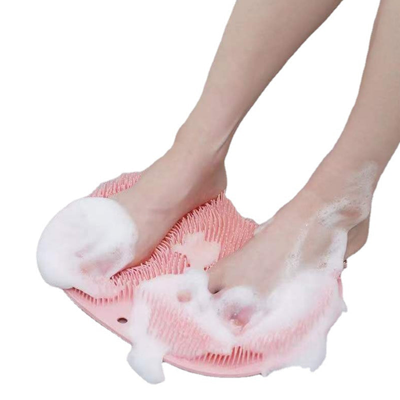 Dusj Fot & Rygg Skrubber, Anti-Skli Bad Silikon Massasje Pad | Luvikno