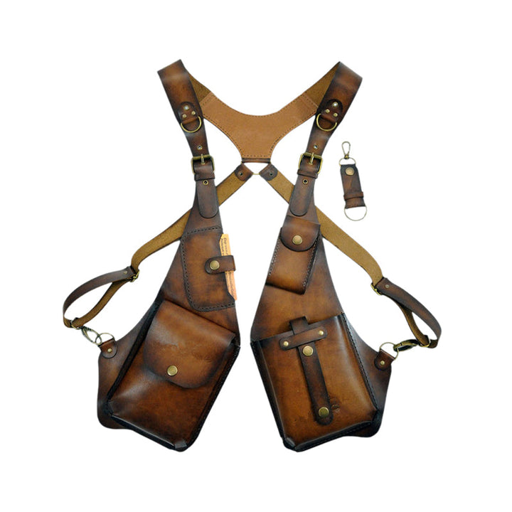 Medieval Steampunk skulderveske med retro stropp | Luvikno