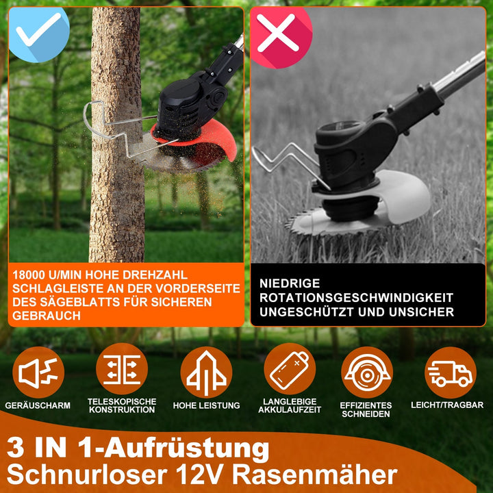Batteri Gressklipper 21V 8000 RPM | Luvikno