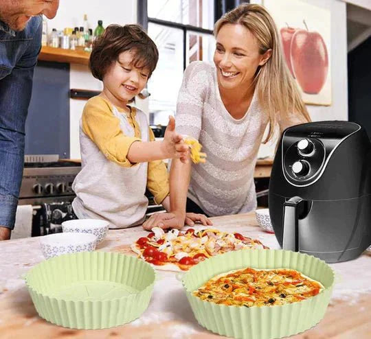 Tablett - Silikon Gjenbrukbar - Perfekt for Airfryer - Praktisk og Økologisk | Luvikno