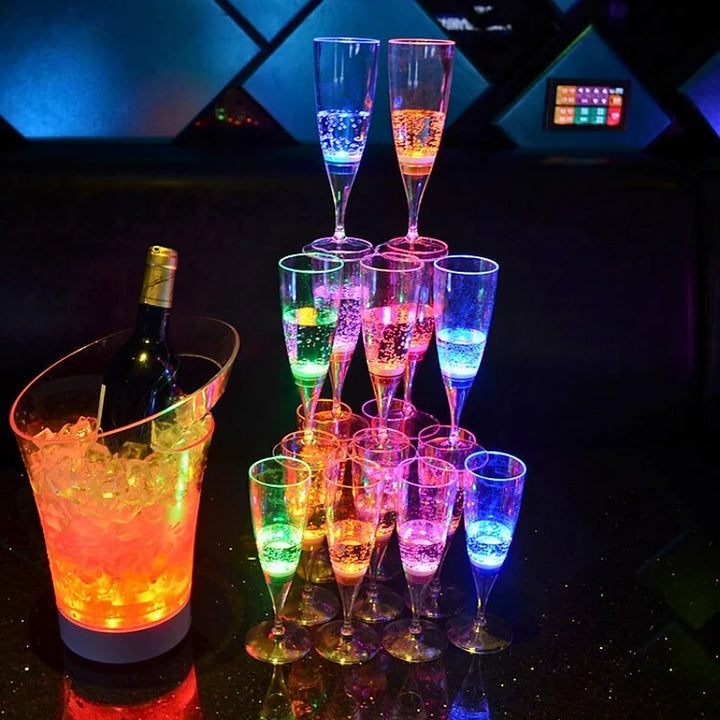 GlowSip - LED-belyst vinglasssett (6 stk) Luvikno