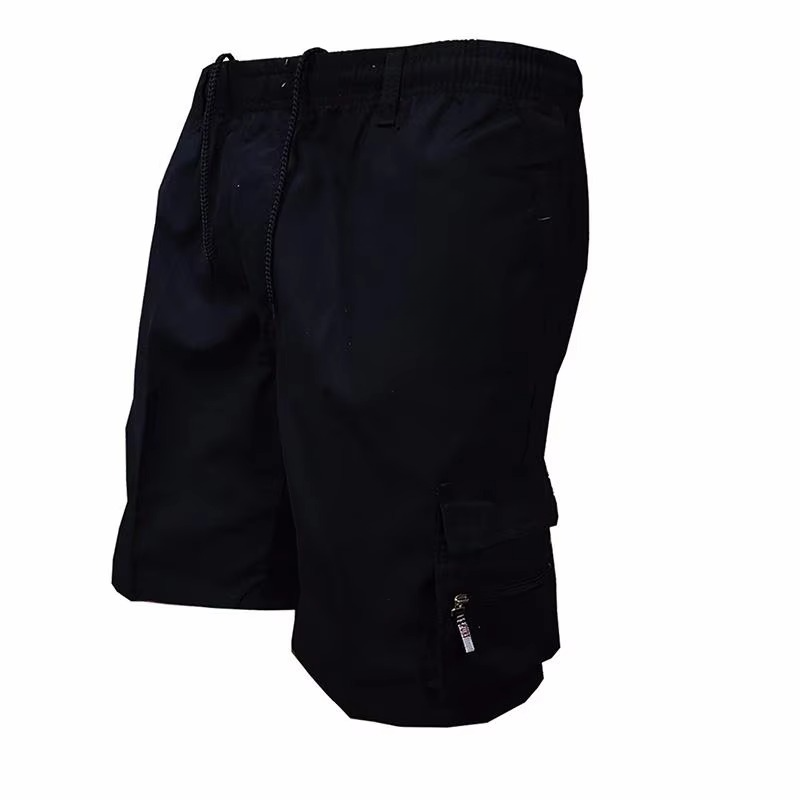 Herre's Løse Passform Cargo Shorts med Mange Lommer - Casual Sommer Utendørs Arbeidsshortser i Stor størrelse Luvikno