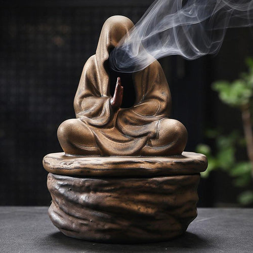 Meditativ Munk Røkelseholder