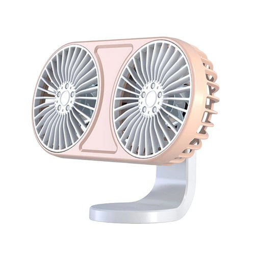 360° Roterende Dual-Head USB Bilvifte med Ambient Belysning | Luvikno
