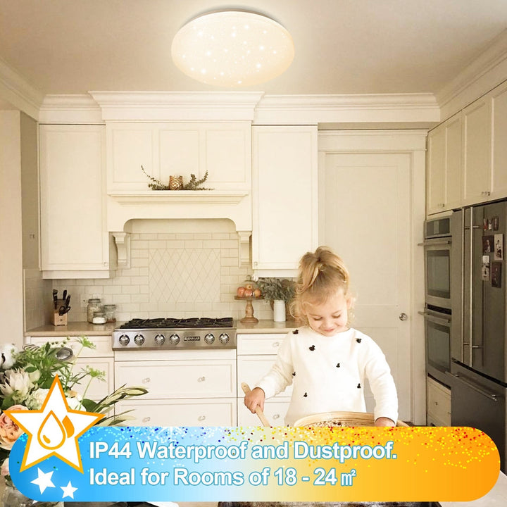 24W LED taklampe dimbar med stjernehimmeleffekt | Luvikno