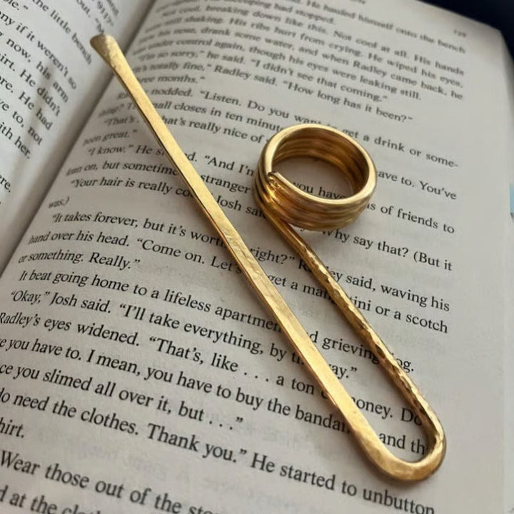 Luvikno | GripLux Ring Holder — Smertfri lesing i luksuriøs stil som slapper av tommelen din og holder boken åpen (3 stykker)