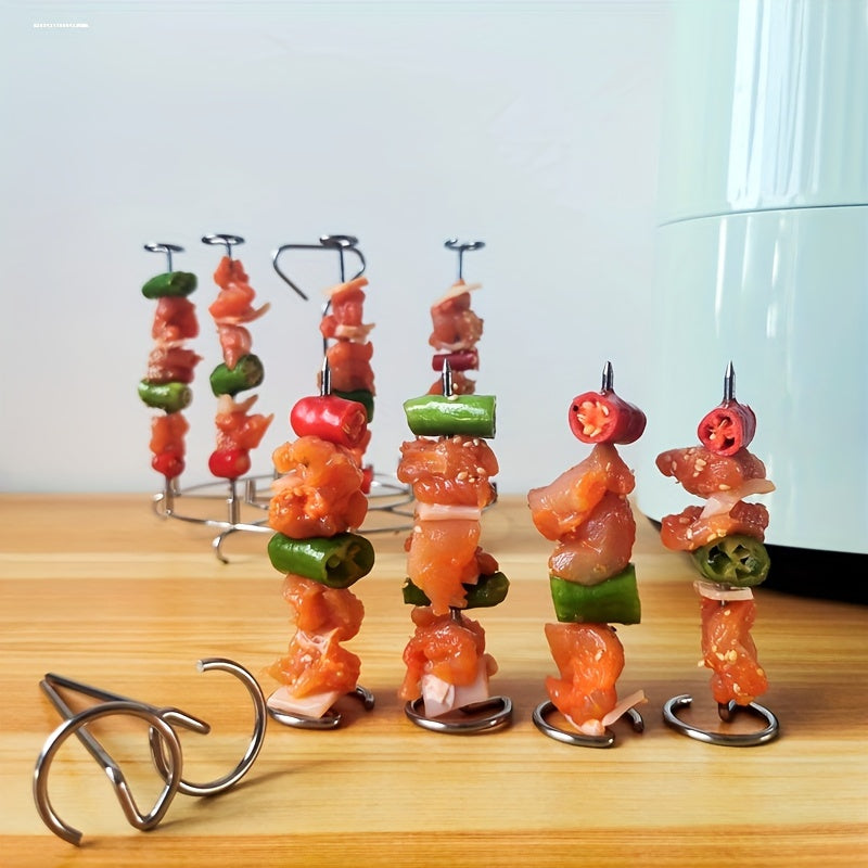 Luvikno | GrillMeisterX Turbo Spyd — Perfekte, saftige spyd uten vridningsstress for din ultimate grillfest (10 deler)