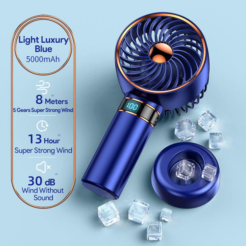 Bærbar 5000mAh Håndholdt Mini Airconditioner Vifte | Luvikno