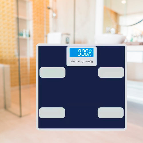 Personlig vekt (180 kg) med herdet glassplattform | Luvikno