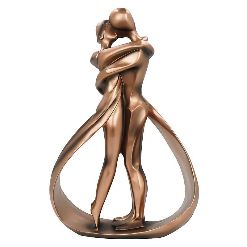 Romantisk Elskere Omfavn Statue | Luvikno
