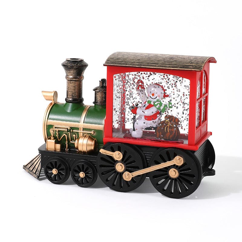 Christmas Crystal Floating Snow Train Light | Luvikno
