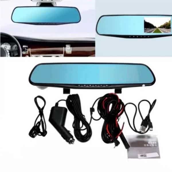 Dashcam speil med front/bak kamera (Full HD og nattsyn) | Luvikno