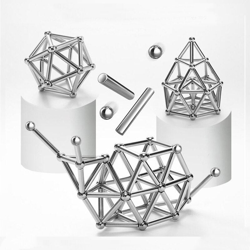 Luvikno | Magnetiske Staver - Kreativt Byggespill - Barn