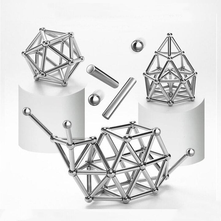 Luvikno | Magnetiske Staver - Kreativt Byggespill - Barn