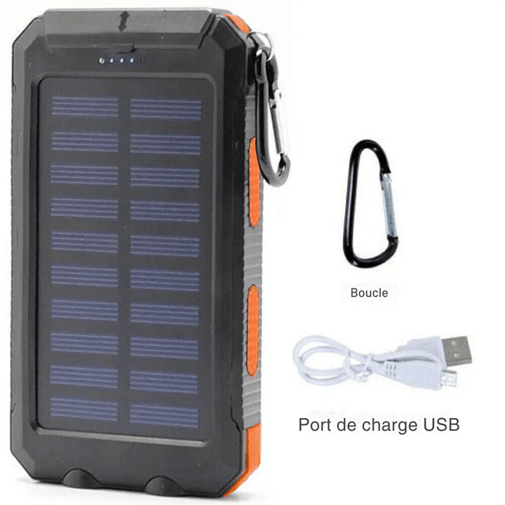 Luvikno | Vanntett Støtsikker Solbatteri 10 000 mAh | Soloppladbar