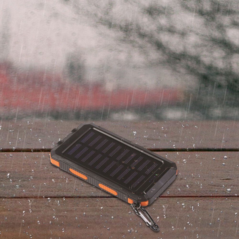 Luvikno | Vanntett Støtsikker Solbatteri 10 000 mAh | Soloppladbar