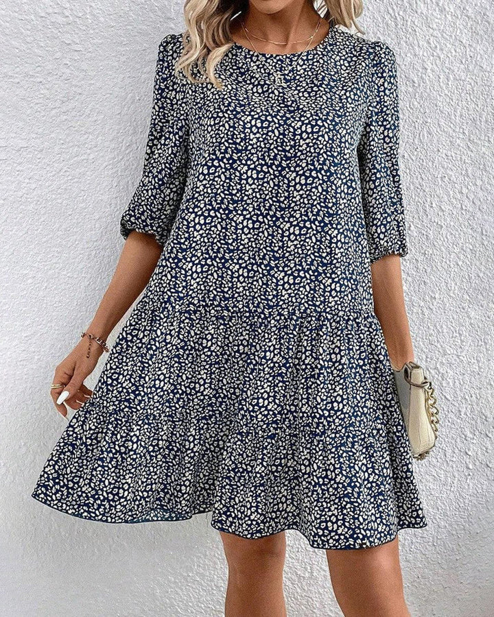 Luvik | Elegant arkipäivän mekko pyöreällä kaula-aukolla
