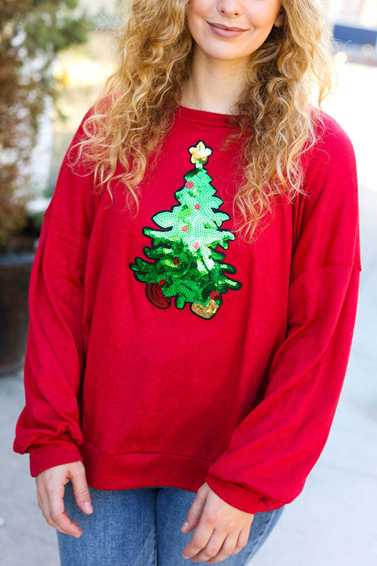 Luvik | Julegran Fest Bånd Fritid Avslappende Sweatshirt