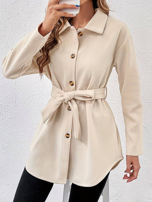 Luvik | Manteau femme avec boutons et ceinture