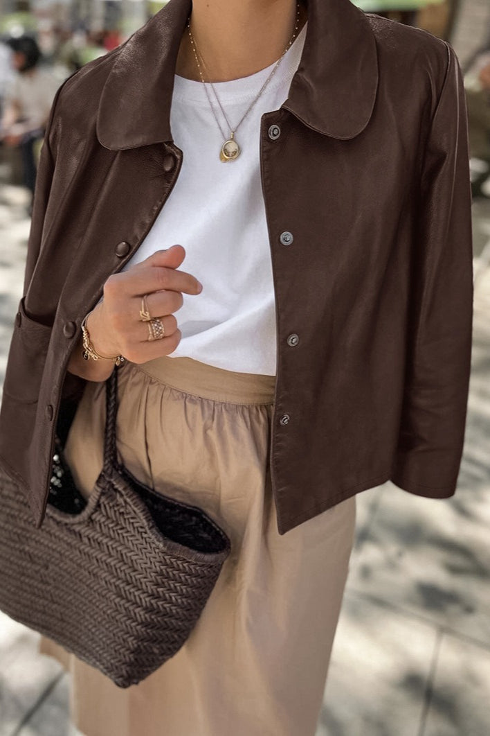 Luvik | Nahkapehmeä Kauluksen Takki