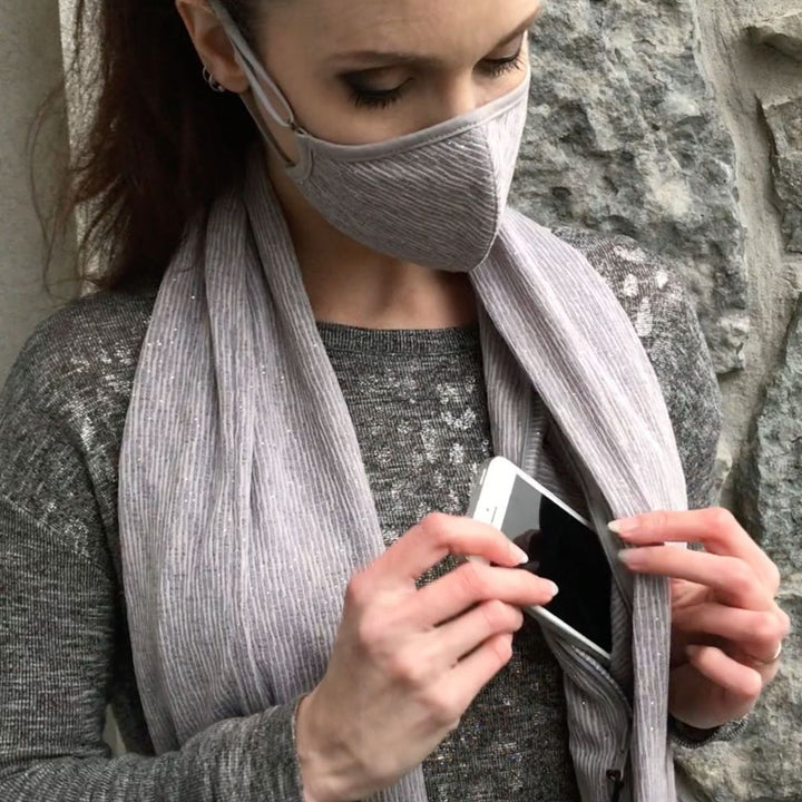 CozySafe – Skjerf med skjult lomme for ekstra varme og sikkerhet Luvikno